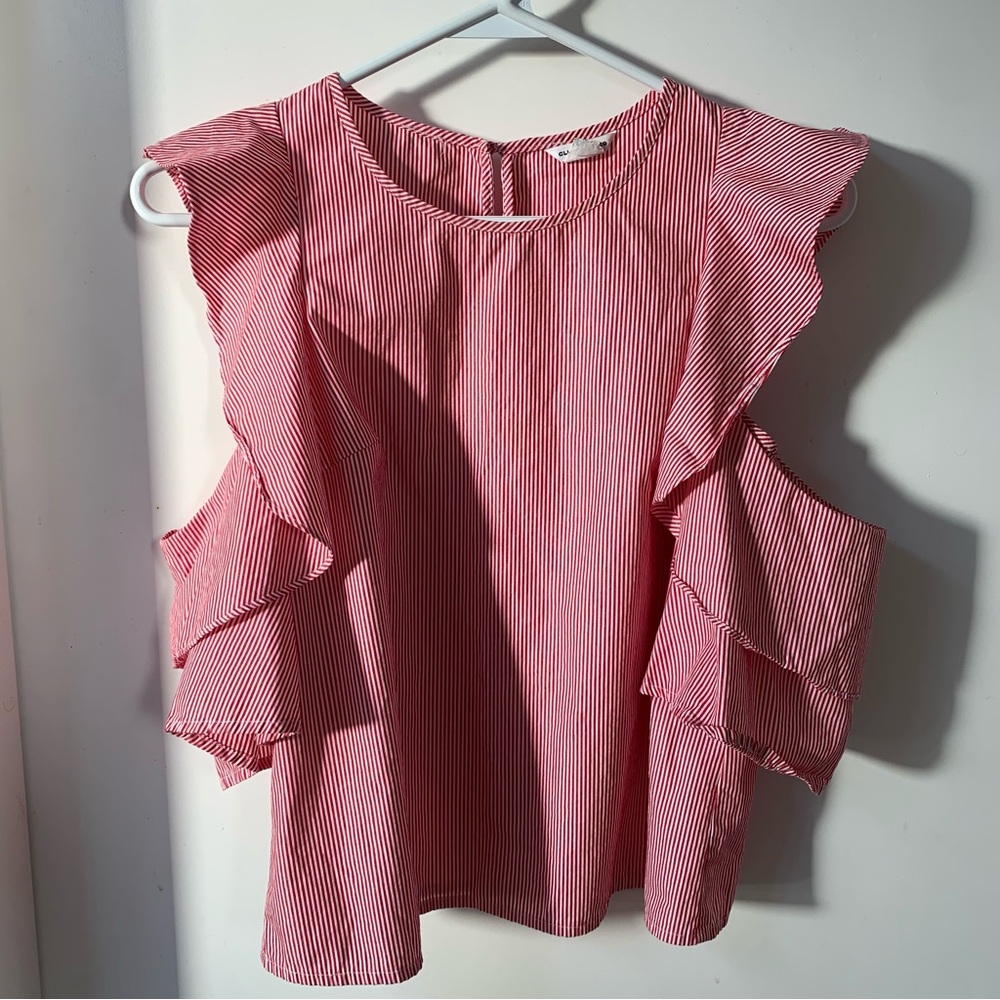 Club Monaco Hamisi Ruffle Blouse - Picture 5 of 11